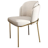 Angelo Gold Modern Fabric Dining Chair